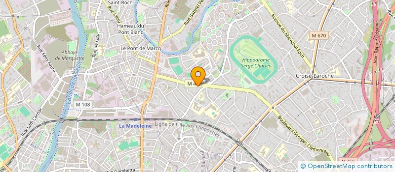 localisation de l'entreprise AUDIT ET EXPERTISE COMPTABLE DU NORD à MARCQ-EN-BARŒUL