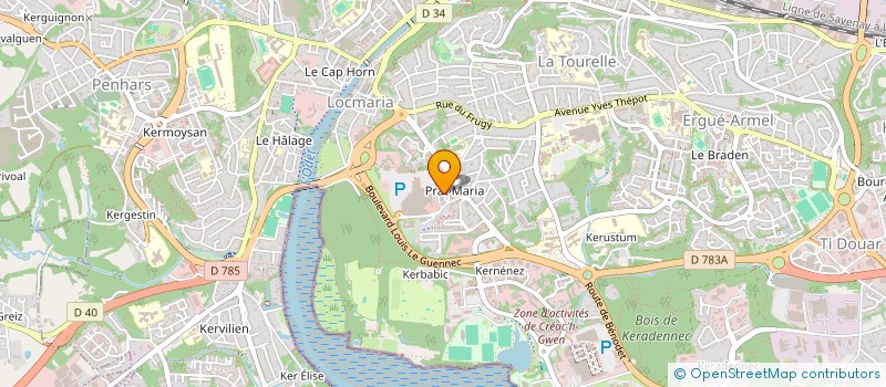 localisation de l'entreprise AUDIT ET NEGOCE à QUIMPER