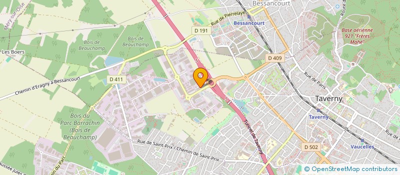 localisation de l'entreprise AUDIT ET PATRIMOINE DE FRANCE à TAVERNY