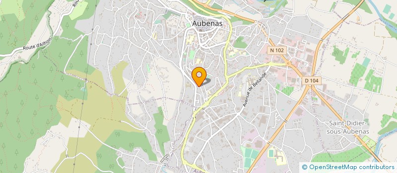 localisation de l'entreprise AUDIT ET REVISION à AUBENAS