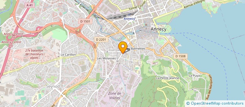 localisation de l'entreprise AUDIT ET REVISION SAVOIE à ANNECY