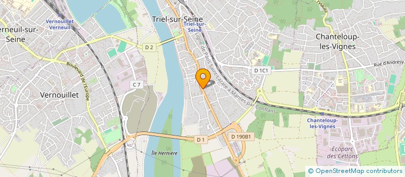 localisation de l'entreprise AUDIT EVALUATION EXPERTISE CONSEIL  TRIEL-SUR-SEINE