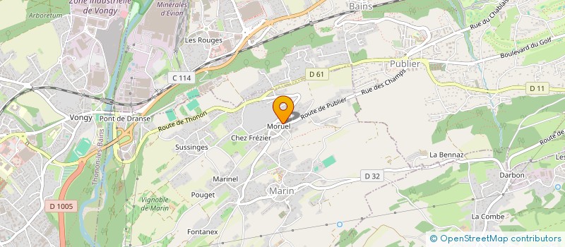 localisation de l'entreprise AUDIT EXPERT BATIMENT  MARIN