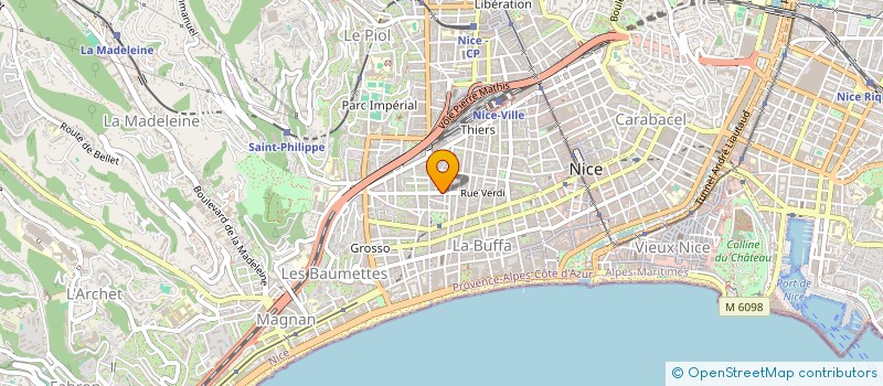 localisation de l'entreprise AUDIT EXPERTISE COMPTABLE CONSEIL IVALDI à NICE