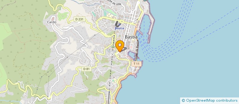 localisation de l'entreprise AUDIT EXPERTISE-COMPTABLE NINU à BASTIA