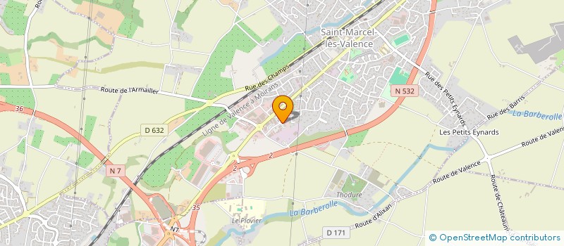 localisation de l'entreprise AUDIT EXPERTS CONSULTANTS à SAINT-MARCEL-LES-VALENCE
