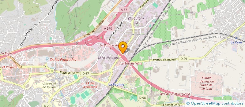localisation de l'entreprise AUDIT FIDUCIAIRE EURO PROVENCE à LA GARDE