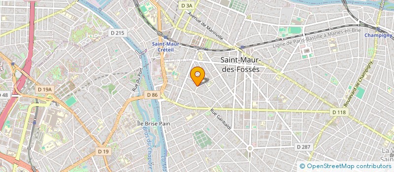 localisation de l'entreprise AUDIT FINANCE COMPTABILITE GESTION à SAINT-MAUR-DES-FOSSES