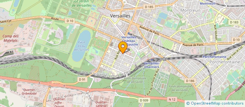 localisation de l'entreprise AUDIT FORMATION CONSEIL GESTION INFORMAT à VERSAILLES