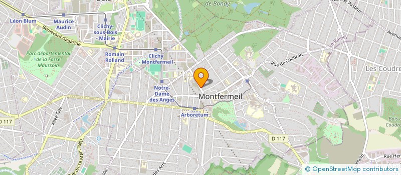 localisation de l'entreprise AUDIT FRANCE à MONTFERMEIL