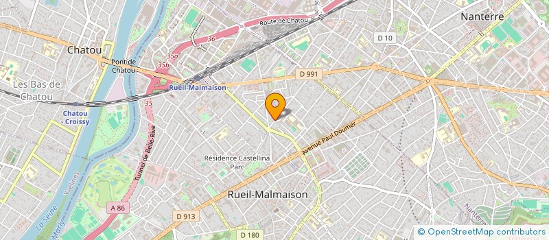 localisation de l'entreprise AUDIT GESTION PME à RUEIL-MALMAISON