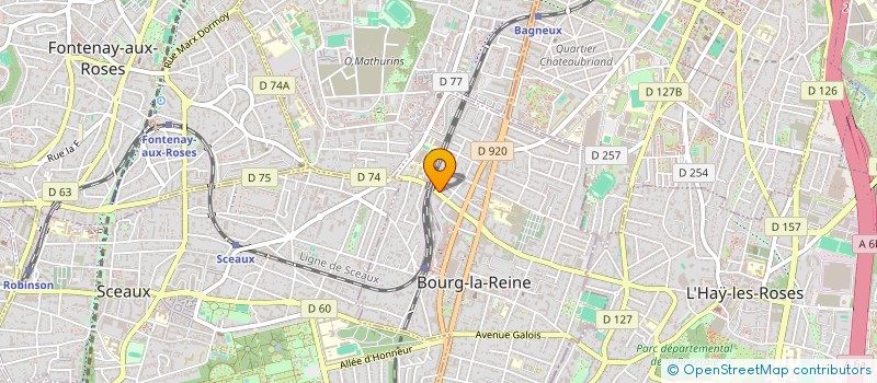 localisation de l'entreprise AUDIT HABITAT CONSEIL - EURL A.H.C. à BOURG-LA-REINE