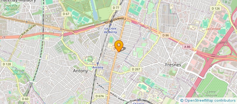 localisation de l'entreprise AUDIT JM GABRIEL à ANTONY