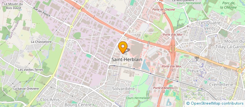 localisation de l'entreprise AUDIT NANTES ATLANTIQUE à ST-HERBLAIN