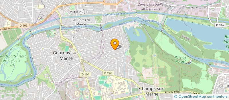 localisation de l'entreprise AUDIT NRJ 77 à CHAMPS-SUR-MARNE