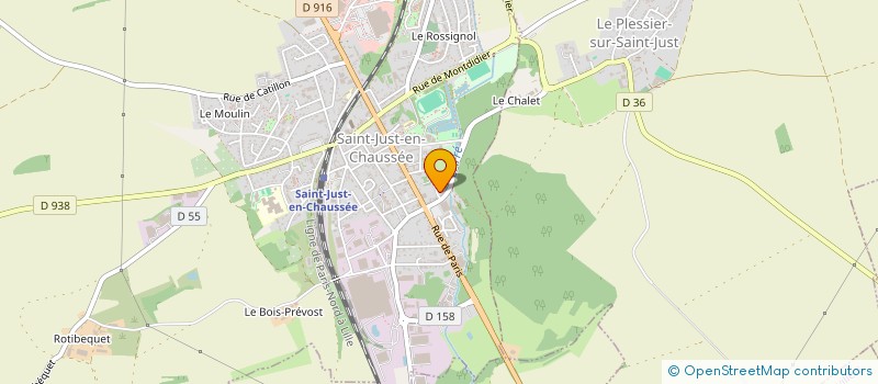 localisation de l'entreprise AUDIT QUALITE LABORATOIRE ELECTRONIQUE à SAINT-JUST-EN-CHAUSSEE
