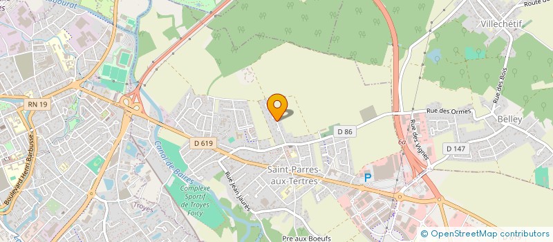 localisation de l'entreprise AUDIT REGLEMENTAIRE ENERGIE ENVIRONNEM à SAINT-PARRES-AUX-TERTRES