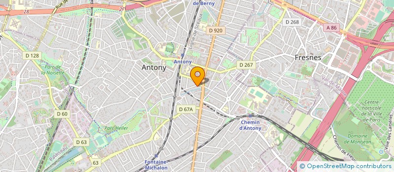 localisation de l'entreprise AUDIT REVISION EXPERTISE COMPTABLE à ANTONY