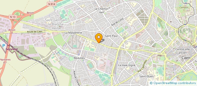 localisation de l'entreprise AUDIT RISQUES & ASSOCIES à CAEN