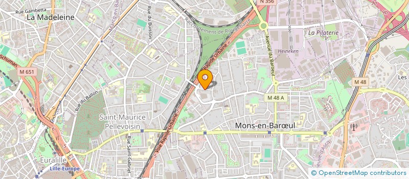 localisation de l'entreprise AUDIT SEBASTIEN LESAGE  MONS-EN-BARUL