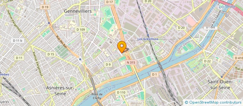 localisation de l'entreprise AUDIT SECURITE à GENNEVILLIERS