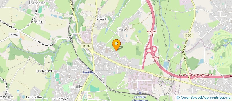 localisation de l'entreprise AUDIT SERVICES  LENTILLY