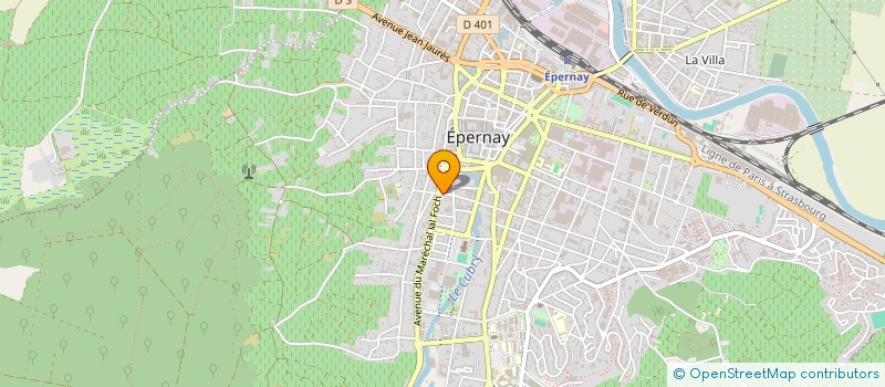 localisation de l'entreprise AUDIT SYSTEMES ET SURETE DES RAYONNAGES à EPERNAY