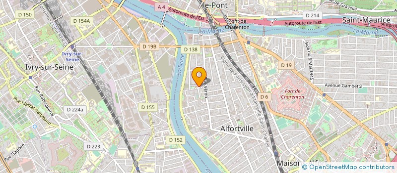 localisation de l'entreprise AUDIT TECHNIQUE ET PROTECTION INCENDIE à ALFORTVILLE