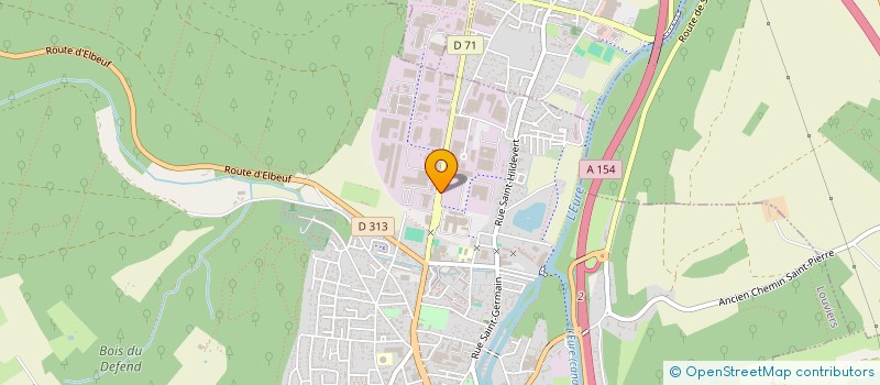 localisation de l'entreprise AUDIT THERMOMAITRISE à LOUVIERS