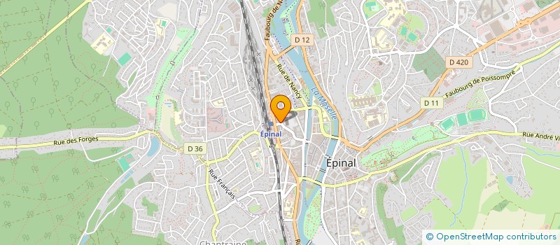 localisation de l'entreprise AUDIT VOSGES FINANCE à EPINAL