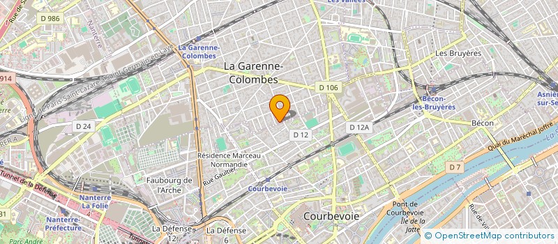localisation de l'entreprise AUDITEC à LA GARENNE-COLOMBES