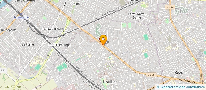 localisation de l'entreprise AUDITEC HOUILLES  HOUILLES