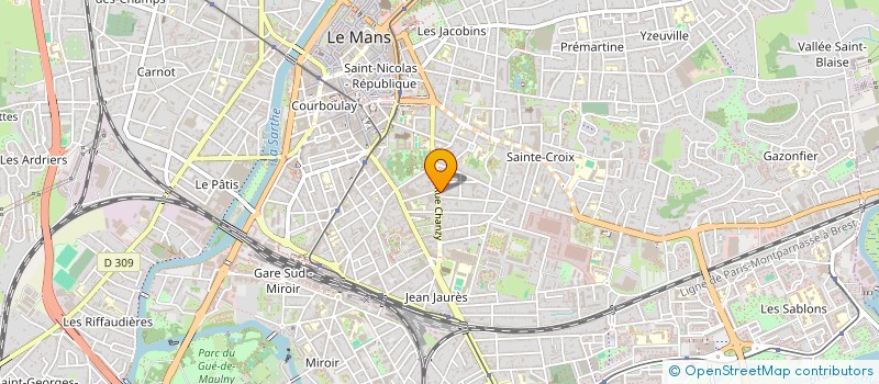 localisation de l'entreprise AUDITEC PAYS DE LOIRE  LE MANS