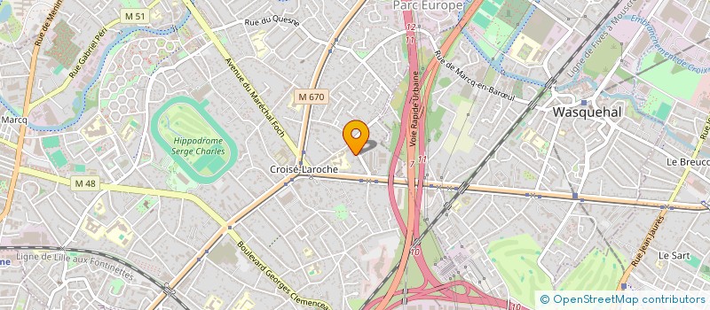 localisation de l'entreprise AUDITEUR CONSEIL LEFEVRE à MARCQ-EN-BARŒUL