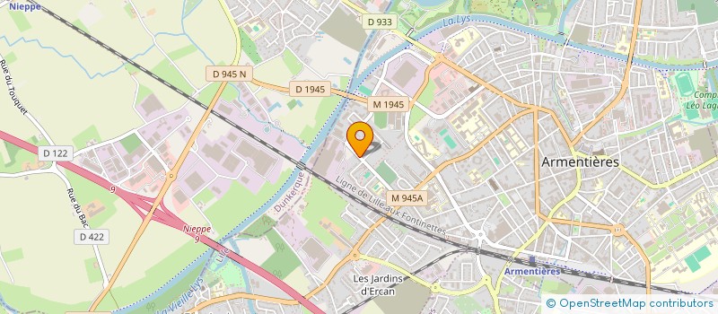 localisation de l'entreprise AUDITEURS DU NORD  ARMENTIERES