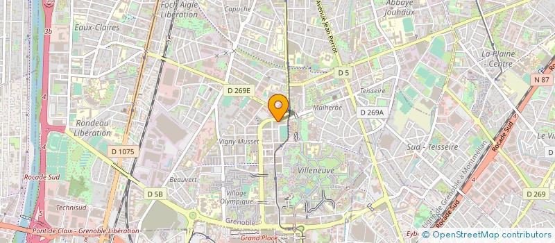 localisation de l'entreprise AUDITIAL à GRENOBLE