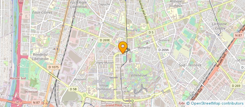 localisation de l'entreprise AUDITIAL EXPERTISE à GRENOBLE