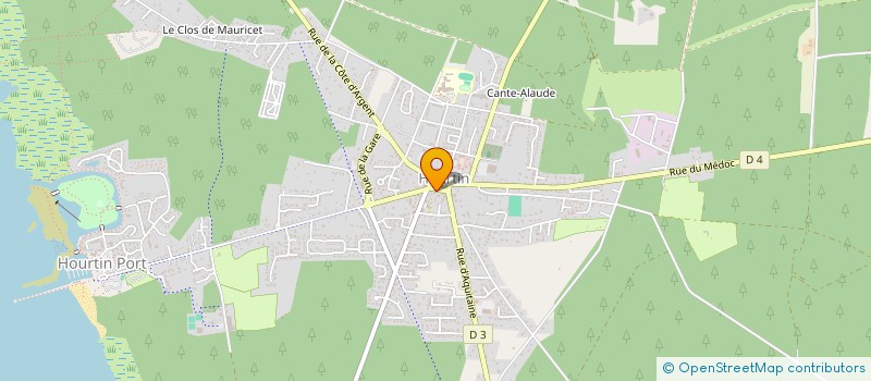 localisation de l'entreprise AUDITION 33  HOURTIN