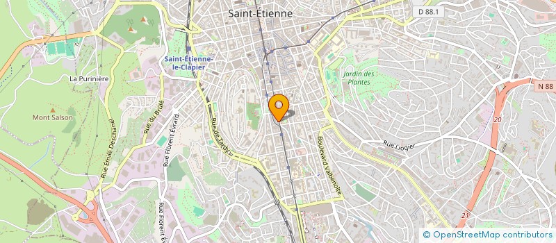 localisation de l'entreprise AUDITION 42 à SAINT-ETIENNE
