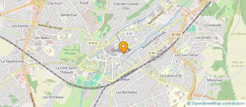 localisation de l'entreprise AUDITION + à DREUX
