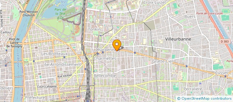 localisation de l'entreprise AUDITION BENZAQUEN  VILLEURBANNE