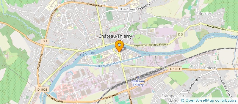 localisation de l'entreprise AUDITION CARNOT à CHATEAU-THIERRY