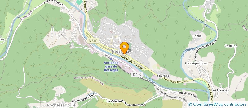 localisation de l'entreprise AUDITION CEVENOLE  BESSEGES