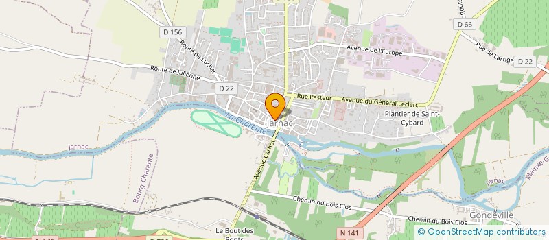 localisation de l'entreprise AUDITION CHARDAN - J à JARNAC