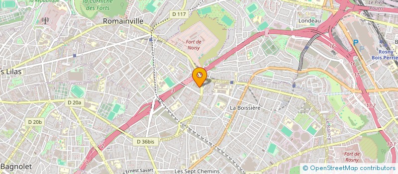 localisation de l'entreprise AUDITION CHOMEA ROMAINVILLE à ROMAINVILLE