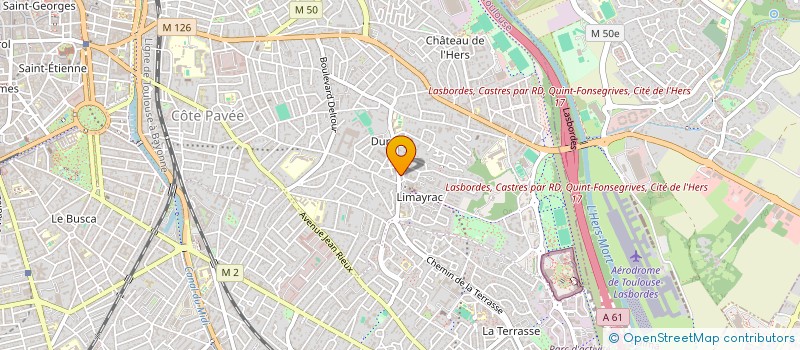 localisation de l'entreprise AUDITION CLAVERIE à TOULOUSE