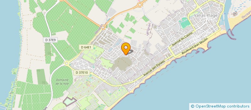 localisation de l'entreprise AUDITION DES JARDINS  SERIGNAN