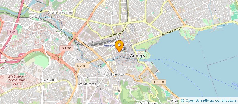 localisation de l'entreprise AUDITION DES LACS à ANNECY