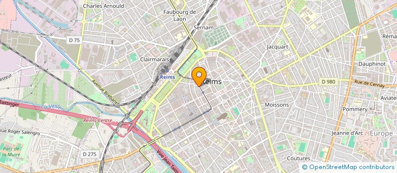 localisation de l'entreprise AUDITION DES SACRES  REIMS