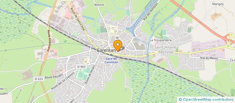localisation de l'entreprise AUDITION DU COTENTIN à CARENTAN-LES-MARAIS